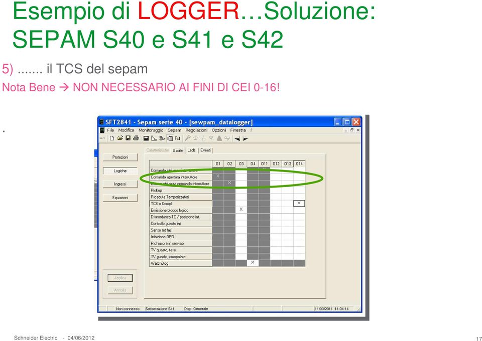 NECESSARIO AI FINI DI CEI 0-16!