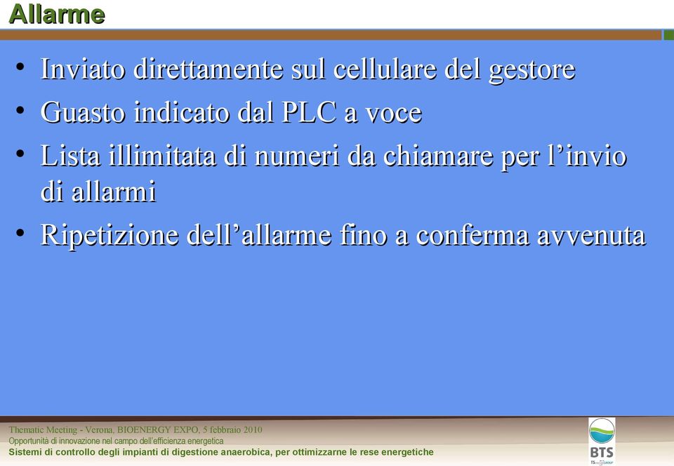 illimitata di numeri da chiamare per l invio di