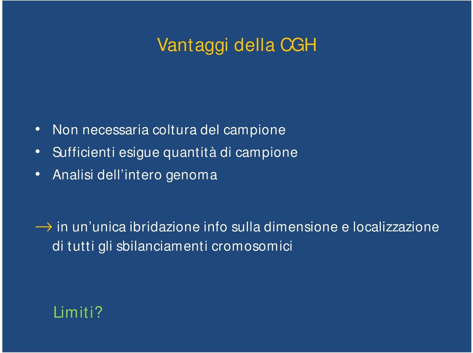 intero genoma in un unica ibridazione info sulla