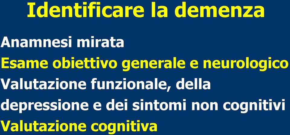 Valutazione funzionale, della depressione