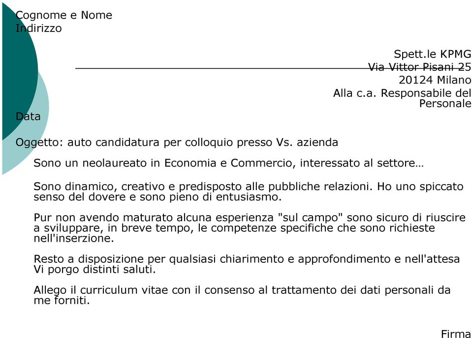 La Lettera D Accompagnamento E La Lettera Motivazionale