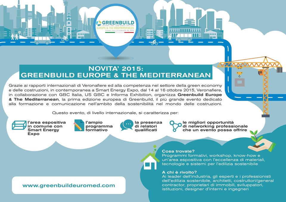 Greenbuild, il più grande evento dedicato alla formazione e comunicazione nell ambito della sostenibilità nel mondo delle costruzioni.