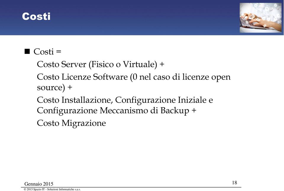 source) + Costo Installazione, Configurazione