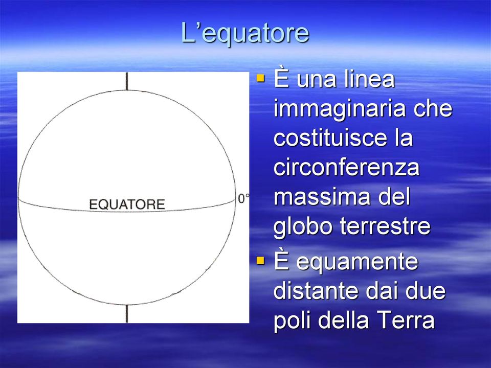 massima del globo terrestre È