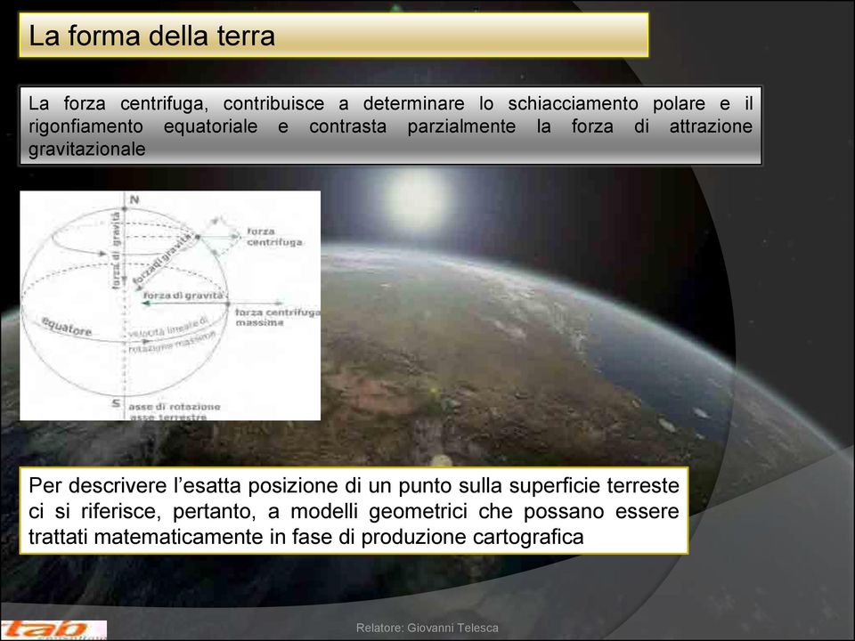 descrivere l esatta posizione di un punto sulla superficie terreste ci si riferisce, pertanto, a