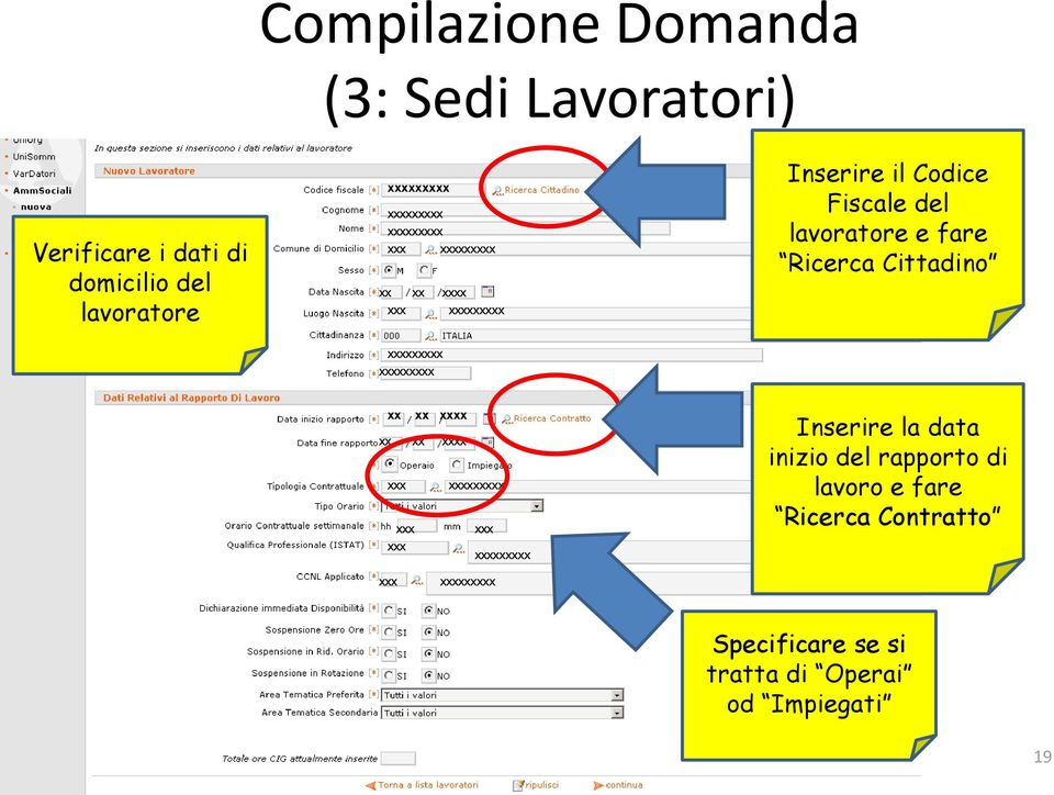 xx xxxx xx xx xxxx xxx xxx xxx xxx Inserire la data inizio del rapporto di