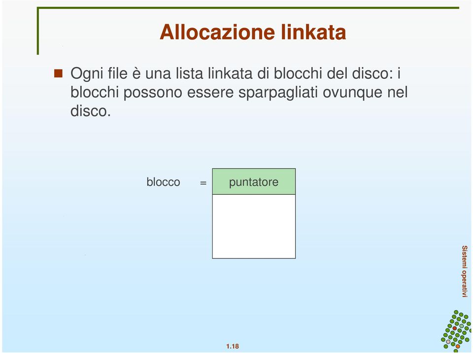 blocchi possono essere sparpagliati