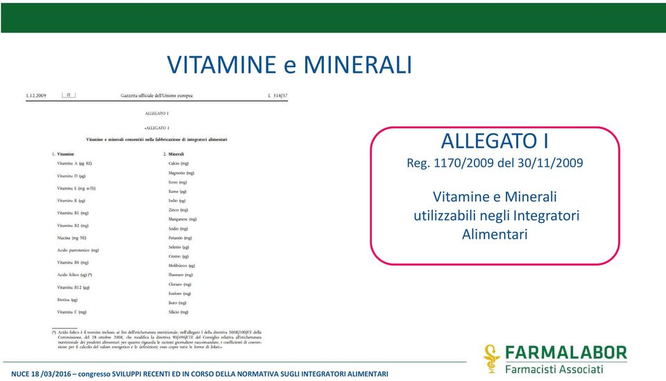Vitamine e Minerali