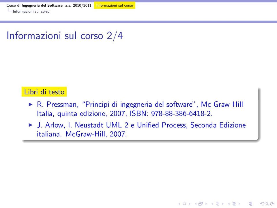 Hill Italia, quinta edizione, 2007, ISBN: