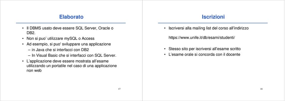 Basic che si interfacci con SQL Server.