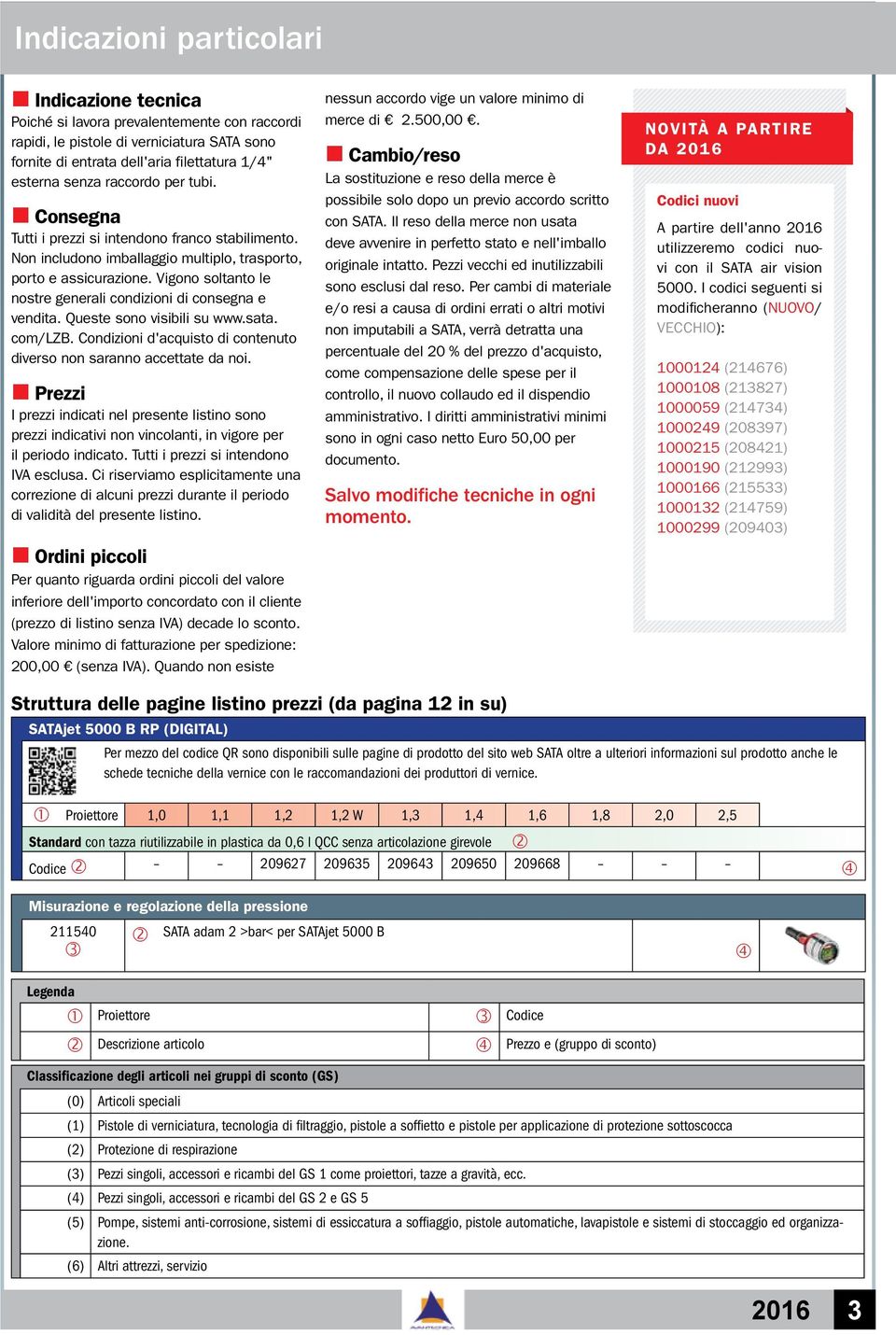 Vigono soltanto le nostre generali condizioni di consegna e vendita. Queste sono visibili su www.sata. com/lzb. Condizioni d'acquisto di contenuto diverso non saranno accettate da noi.