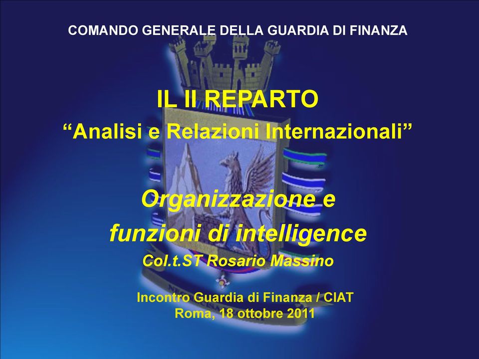 Organizzazione e funzioni di inte