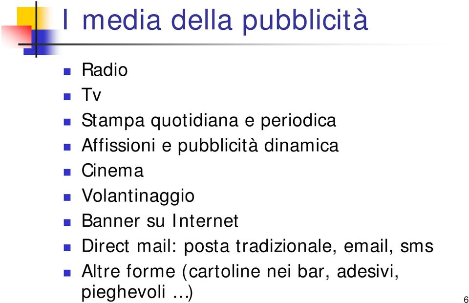 Volantinaggio Banner su Internet Direct mail: posta