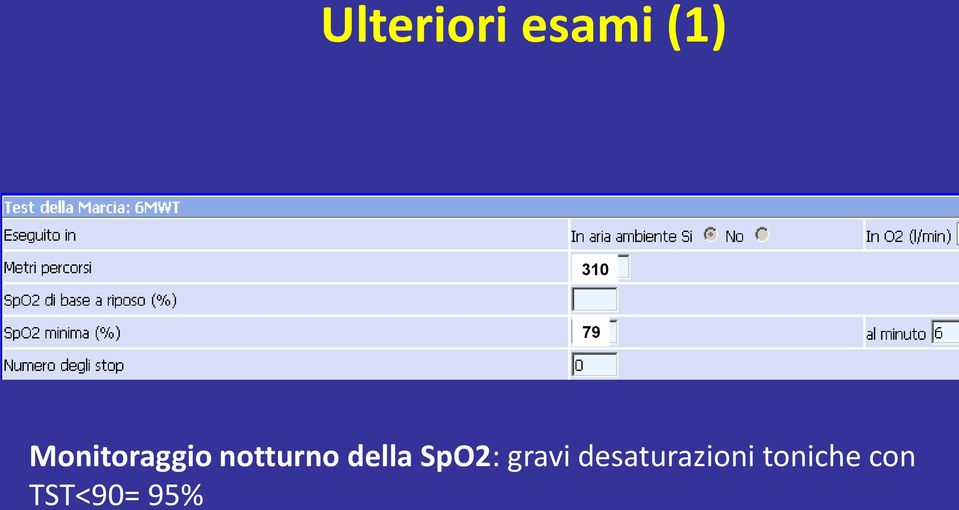 della SpO2: gravi