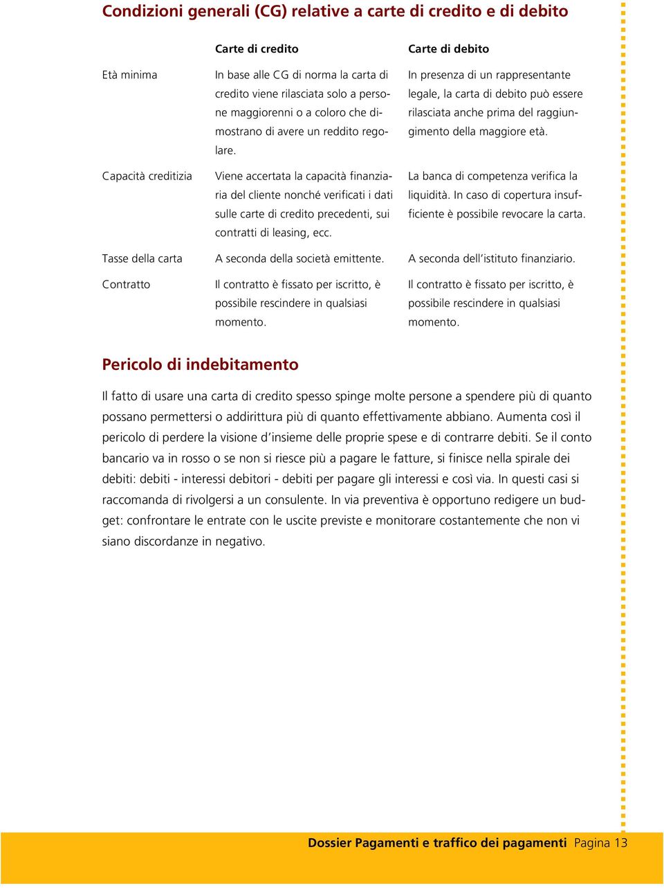 Viene accertata la capacità finanziaria del cliente nonché verificati i dati sulle carte di credito precedenti, sui contratti di leasing, ecc.