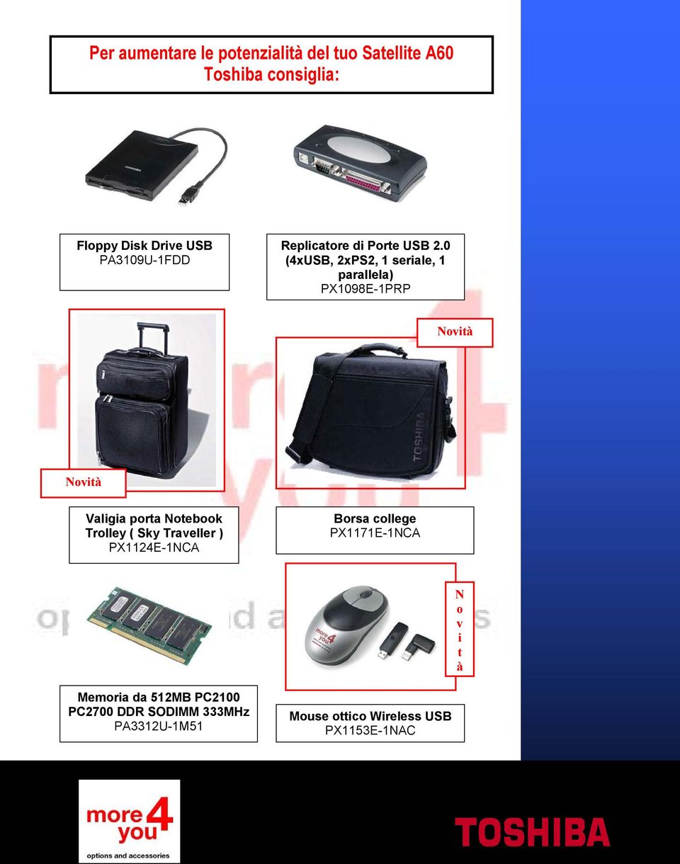 0 (4xUSB, 2xPS2, 1 seriale, 1 parallela) PX1098E-1PRP Novità Novità Valigia porta Notebook Trolley (