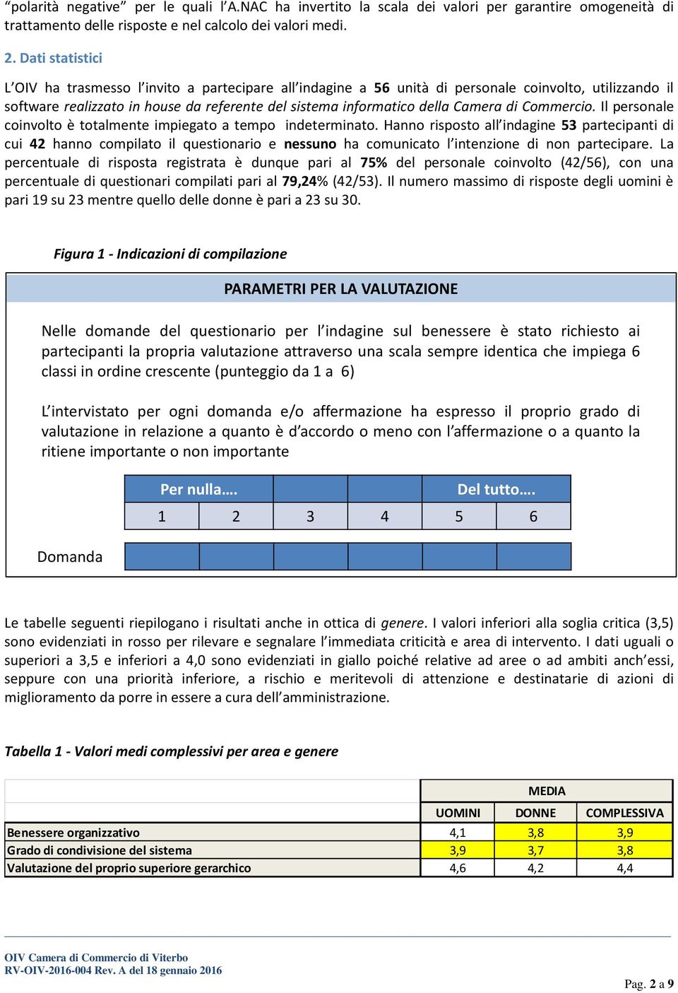 di Commercio. Il personale coinvolto è totalmente impiegato a tempo indeterminato.