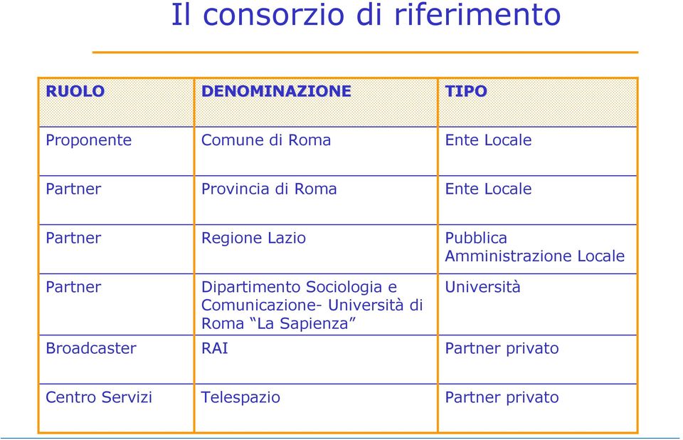 Dipartimento Sociologia e Comunicazione- Università di Roma La Sapienza RAI Pubblica