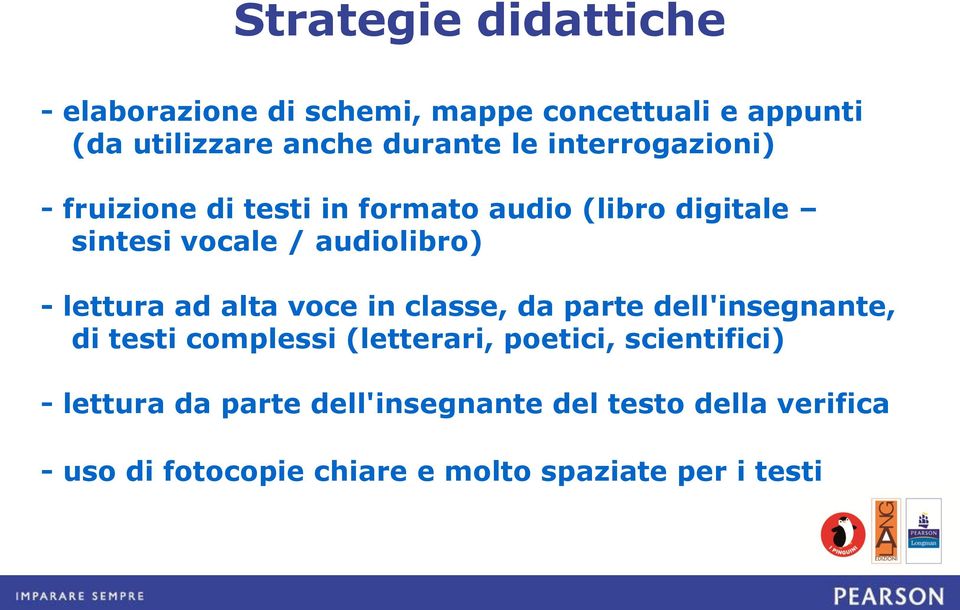 ad alta voce in classe, da parte dell'insegnante, di testi complessi (letterari, poetici, scientifici) -