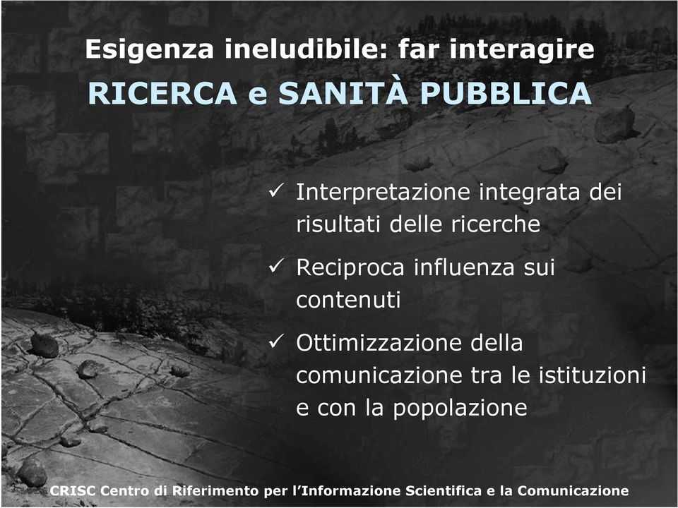 ricerche Reciproca influenza sui contenuti