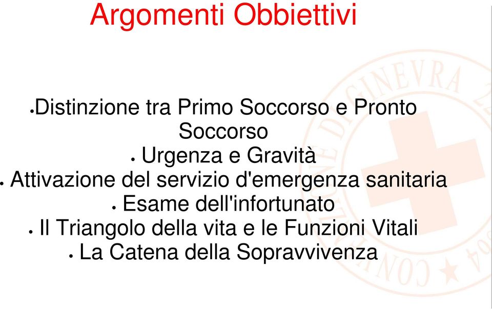 servizio d'emergenza sanitaria Esame dell'infortunato Il