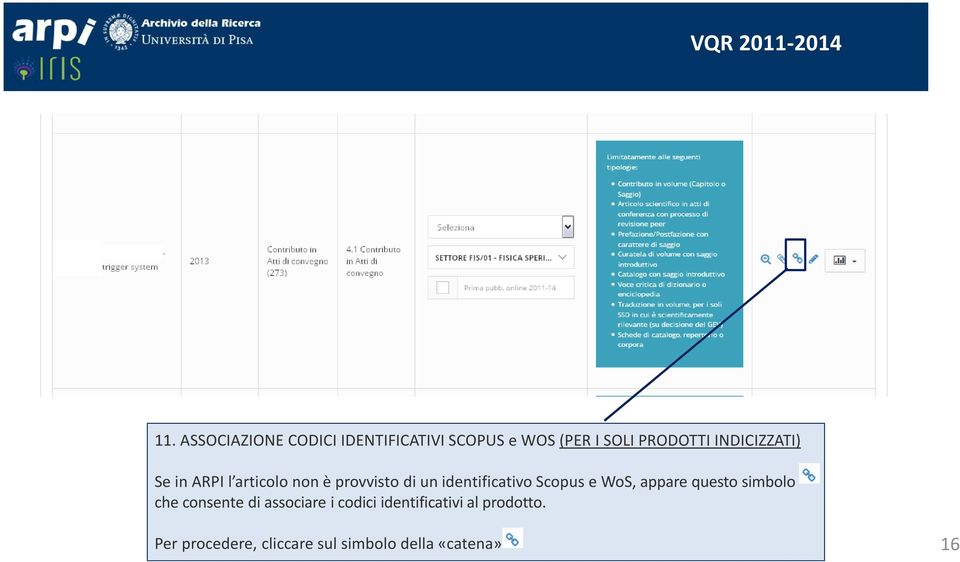Scopus e WoS, appare questo simbolo che consente di associare i codici