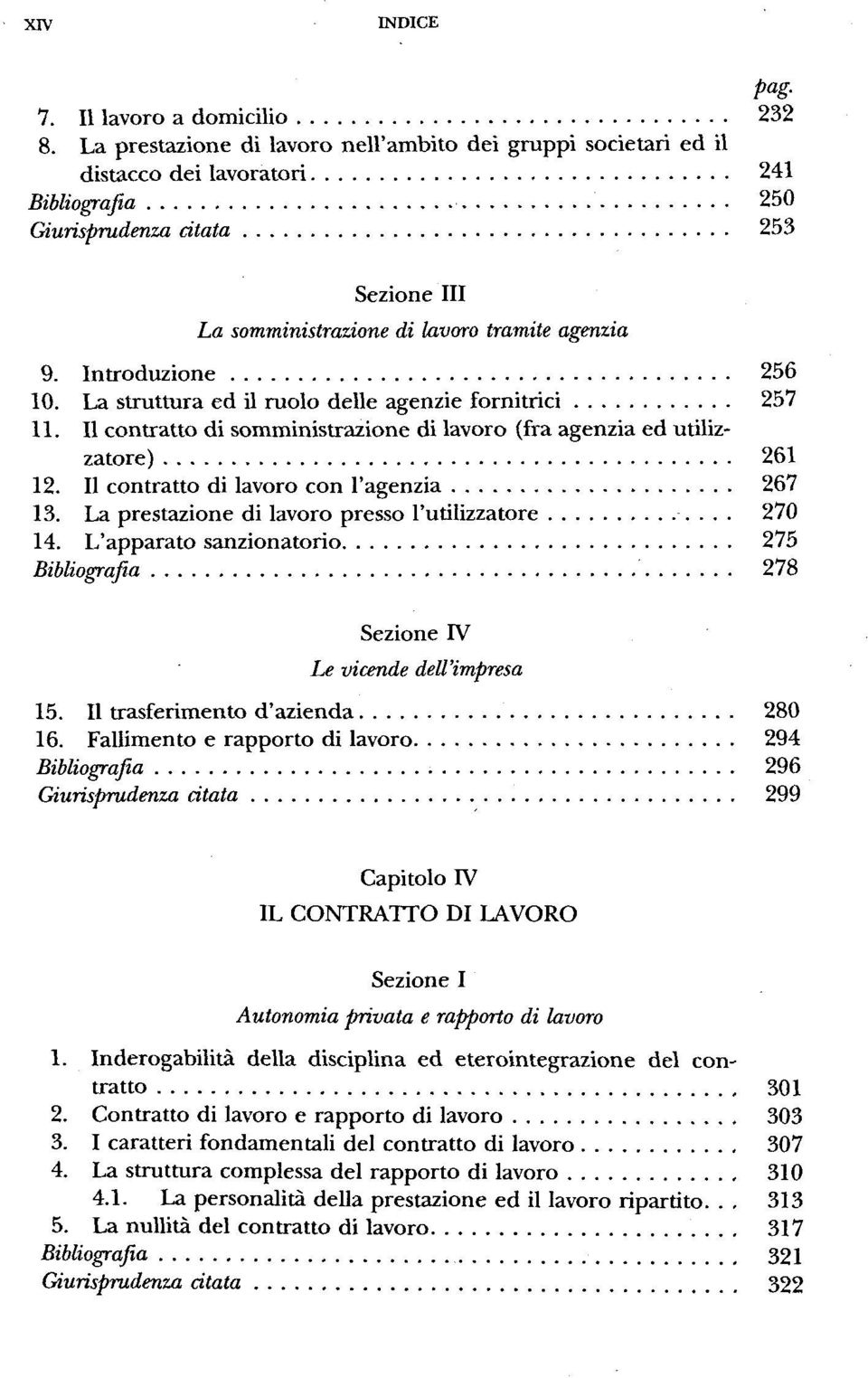 Introduzione 256 10. La struttura ed il ruolo delle agenzie fornitrici 257 11. II contratto di somministrazione di lavoro (fra agenzia ed utilizzatore) 261 12.