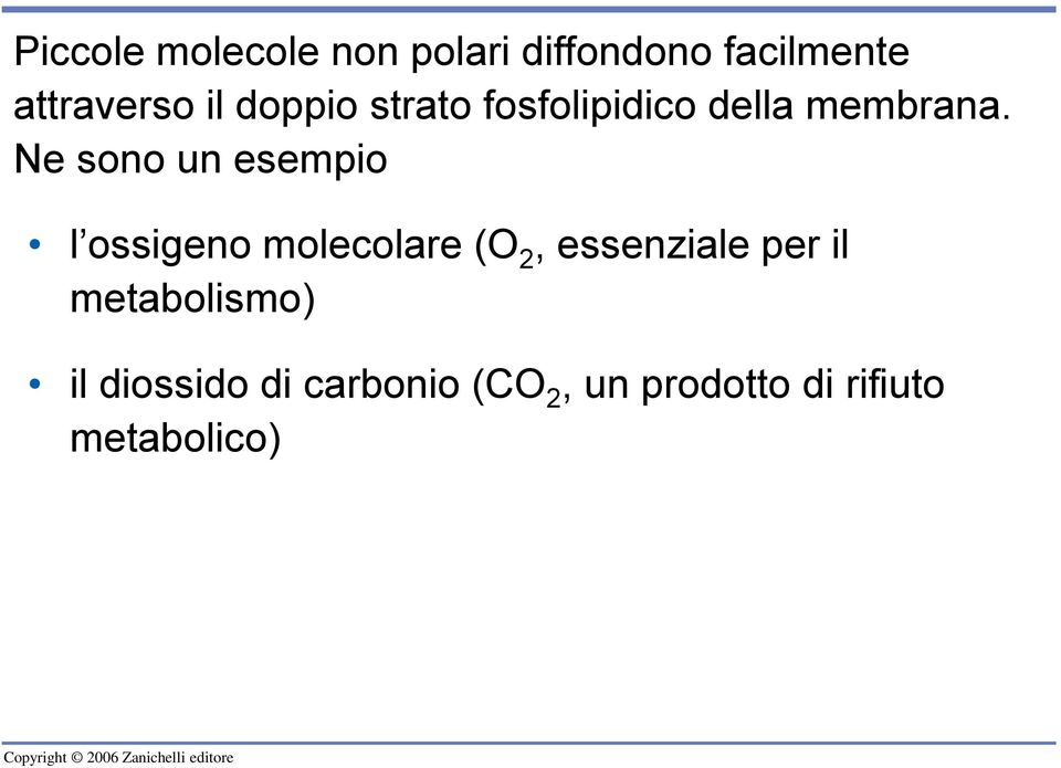 Ne sono un esempio l ossigeno molecolare (O 2, essenziale per