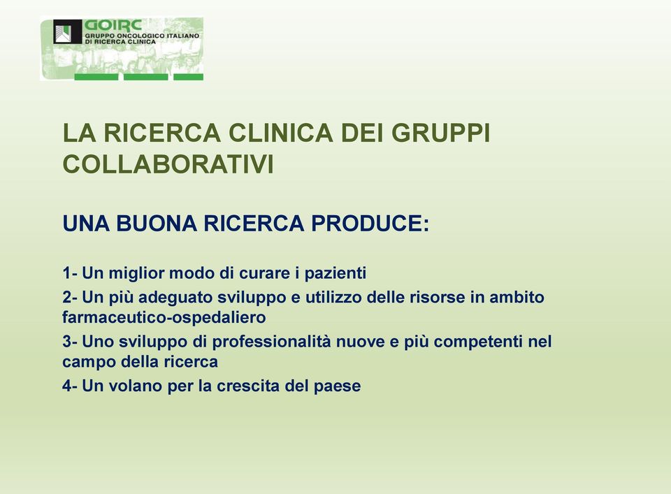 risorse in ambito farmaceutico-ospedaliero 3- Uno sviluppo di professionalità