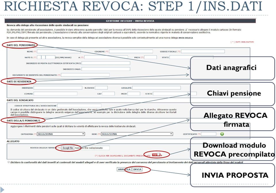 pensione Allegato REVOCA firmata