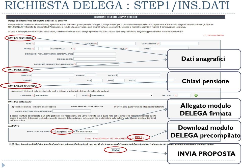 Allegato modulo DELEGA firmata