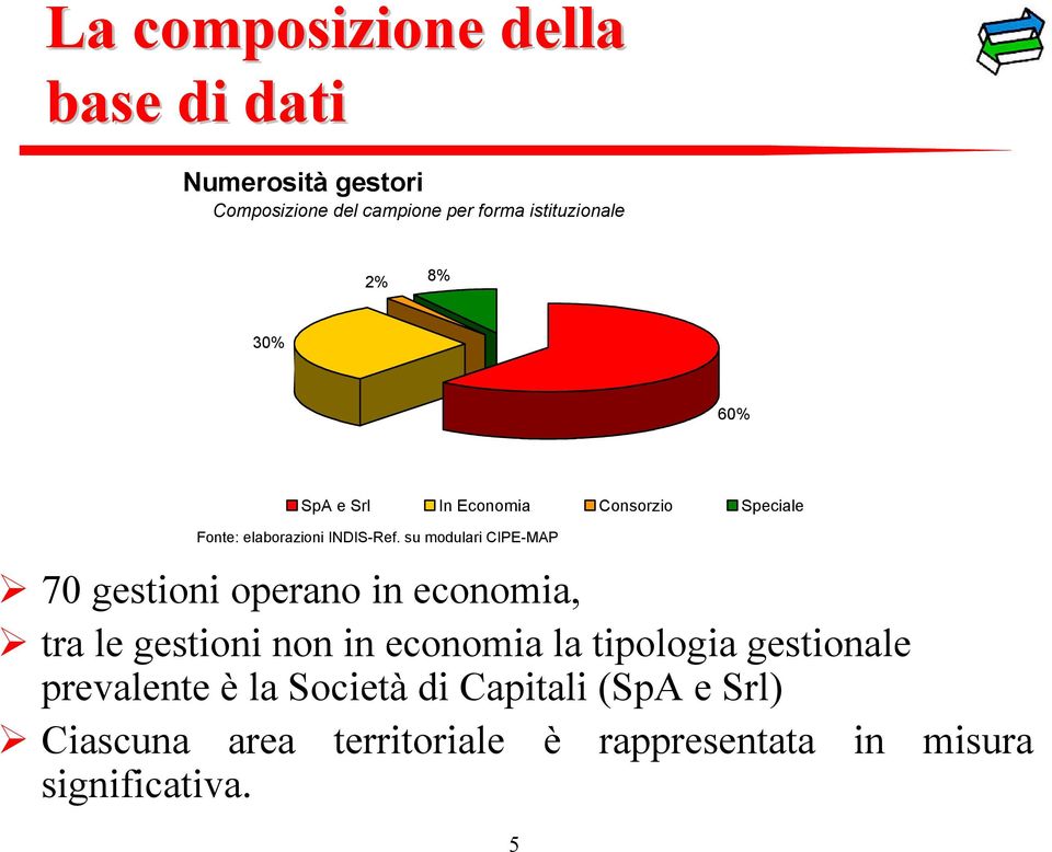 economia, tra le gestioni non in economia la tipologia gestionale prevalente è la Società