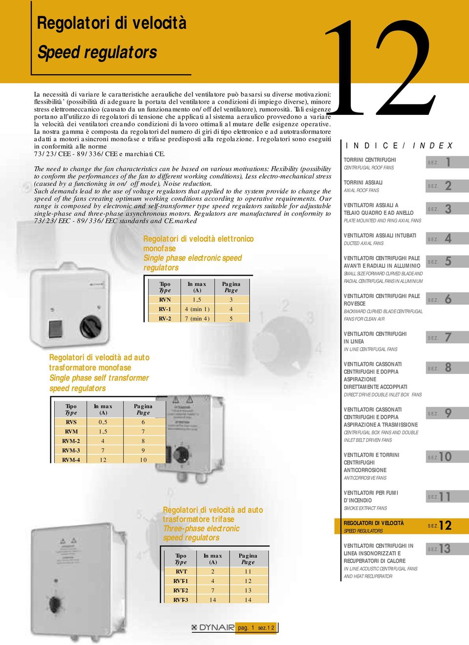 funzionamento on/off del ventilatore), rumorosità.