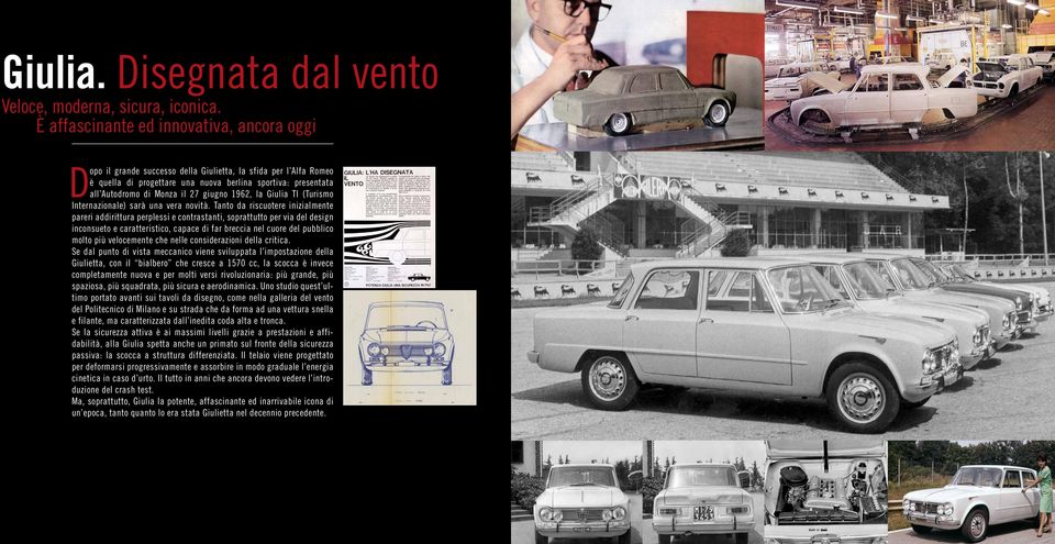 giugno 1962, la Giulia TI (Turismo Internazionale) sarà una vera novità.