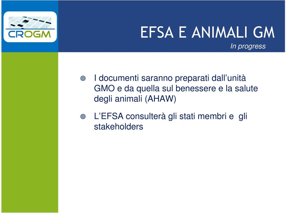 sul benessere e la salute degli animali (AHAW)