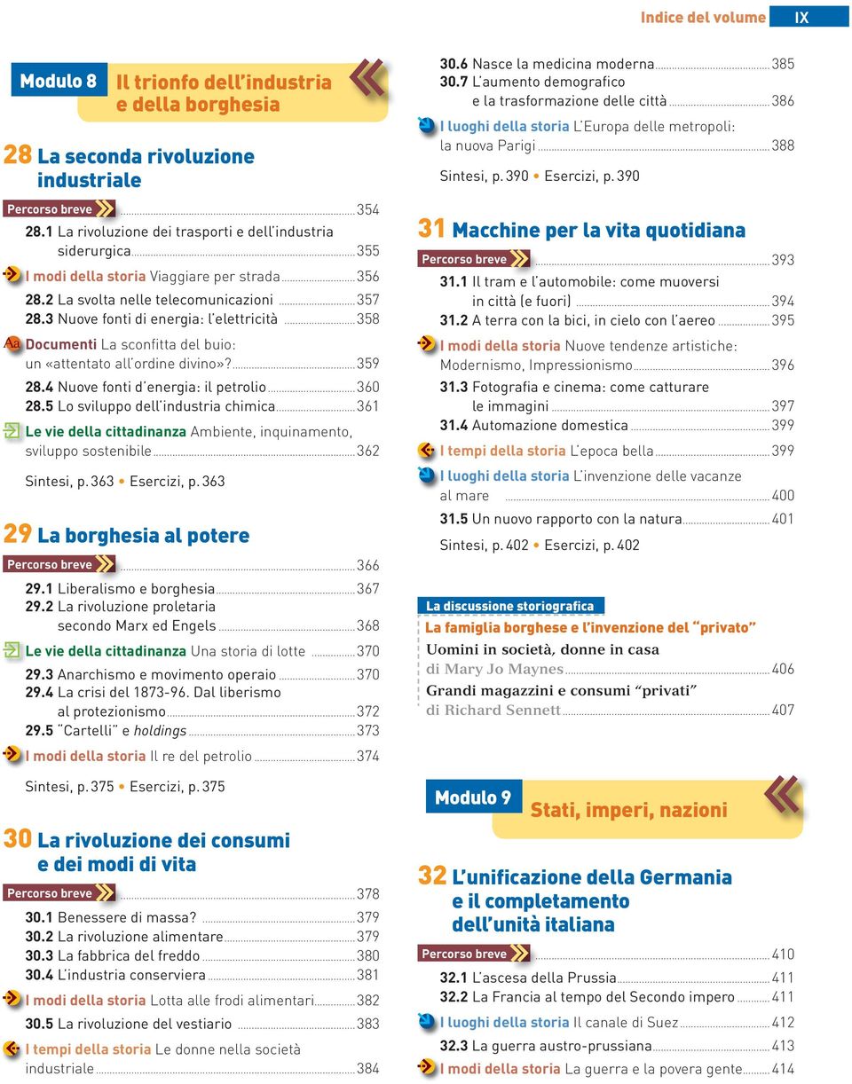 ..358 Aa Documenti La sconfitta del buio: un «attentato all ordine divino»?...359 28.4 Nuove fonti d energia: il petrolio...360 28.5 Lo sviluppo dell industria chimica.