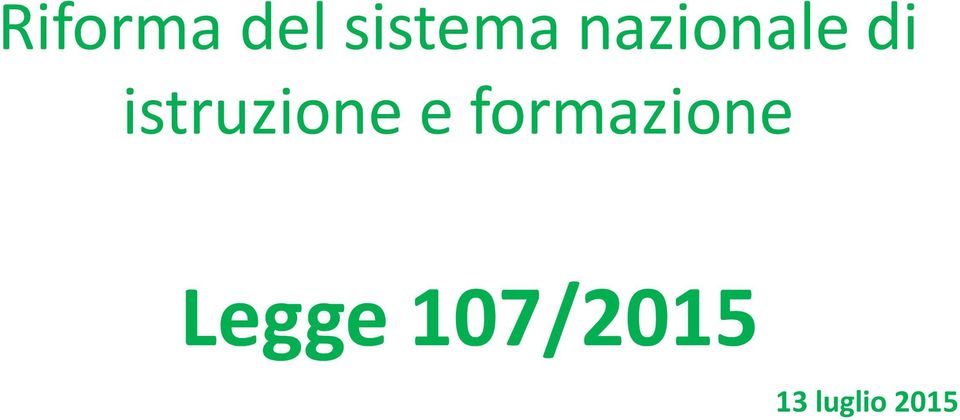 istruzione e