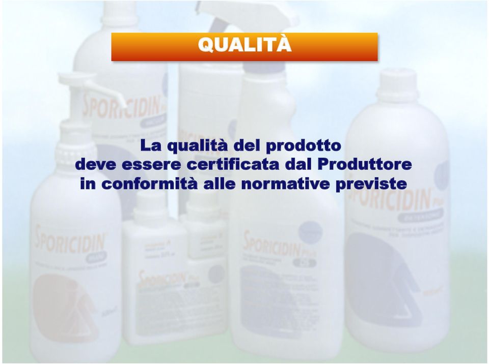 certificata dal Produttore