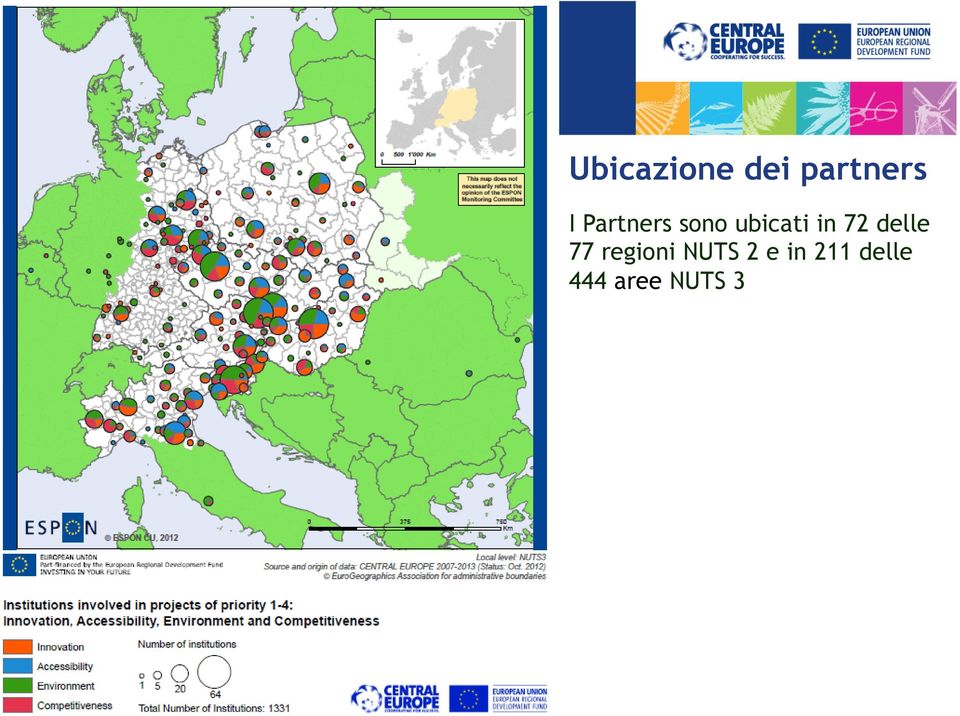 Partners sono ubicati in 72 delle 77