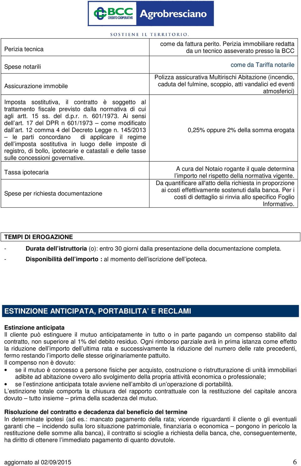 145/2013 le parti concordano di applicare il regime dell imposta sostitutiva in luogo delle imposte di registro, di bollo, ipotecarie e catastali e delle tasse sulle concessioni governative.