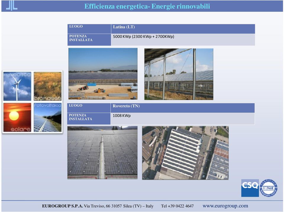 Latina (LT) 5000 KWp (2300 KWp +