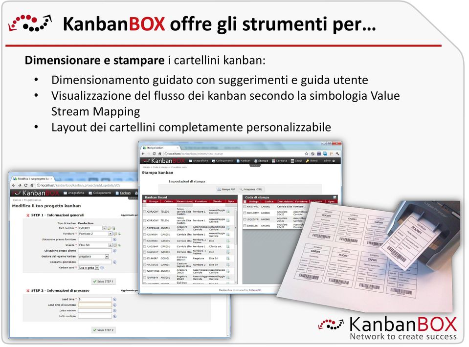 guida utente Visualizzazione del flusso dei kanban secondo la