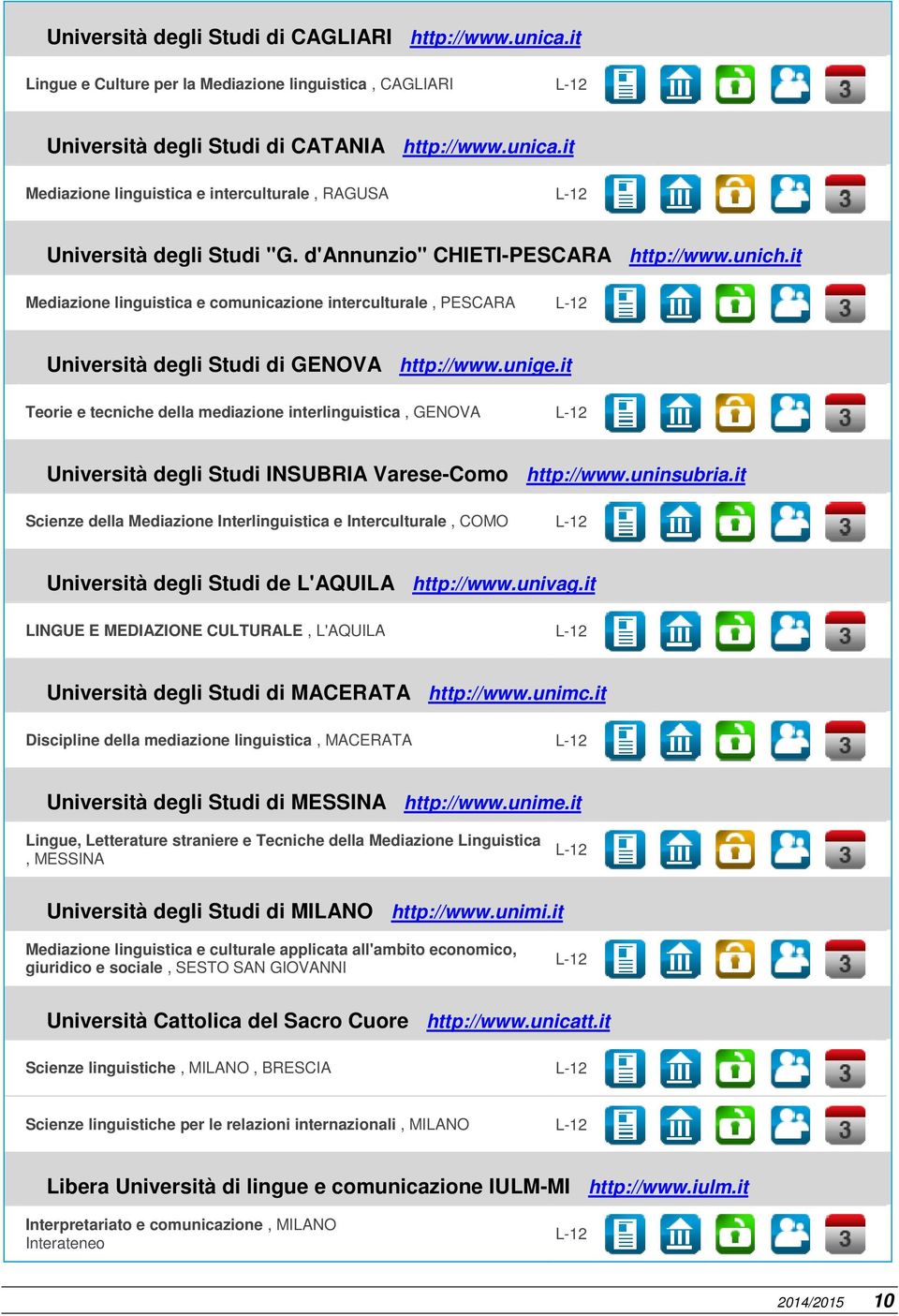 it Teorie e tecniche della mediazione interlinguistica, GENOVA Università degli Studi INSUBRIA Varese-Como http://www.uninsubria.