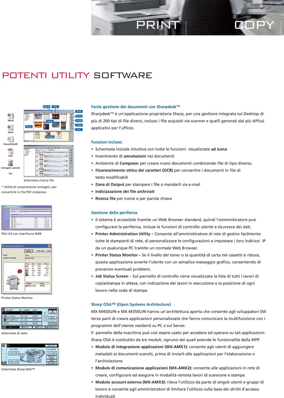 Compose PowerPoint PDF Immagini scansite etc.