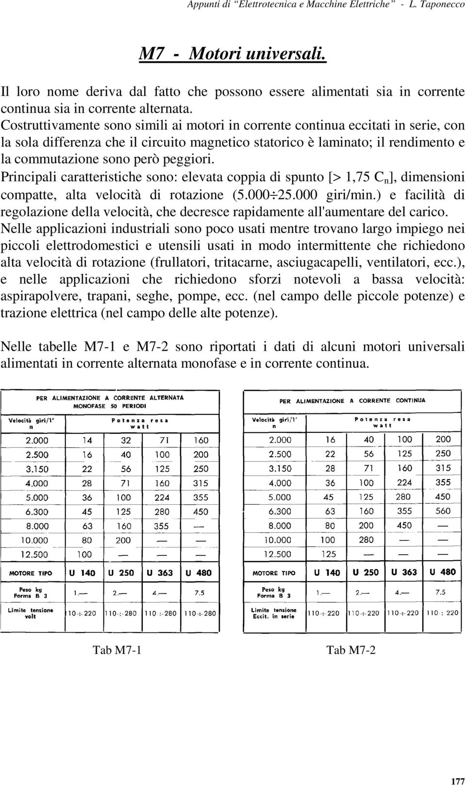 peggiori. Principali caratteristiche sono: elevata coppia di spunto [> 1,75 C n ], dimensioni compatte, alta velocità di rotazione (5.000 25.000 giri/min.