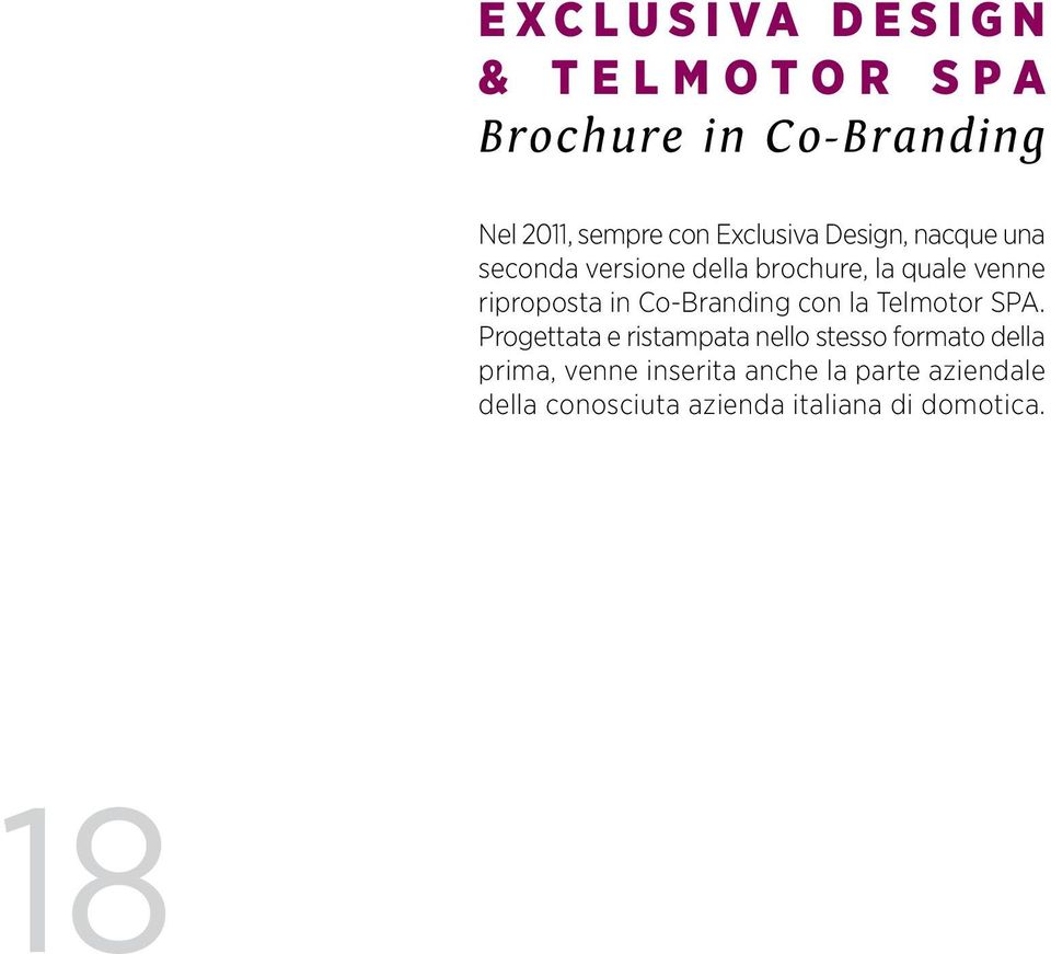 Co-Branding con la Telmotor SPA.