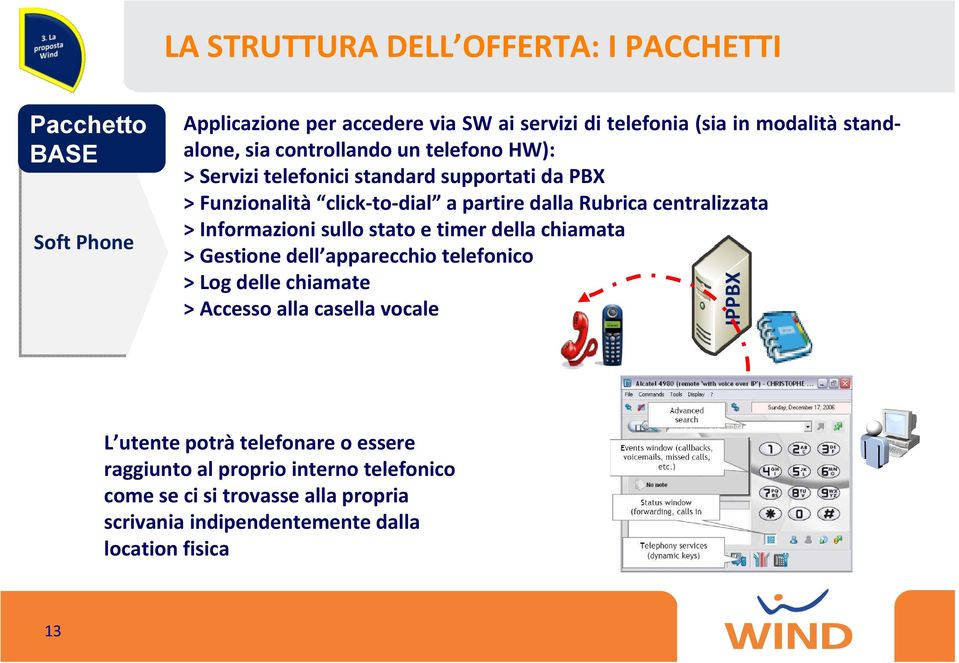 centralizzata > Informazioni sullo stato e timer della chiamata > Gestione dell apparecchio telefonico > Log delle chiamate > Accesso alla casella vocale