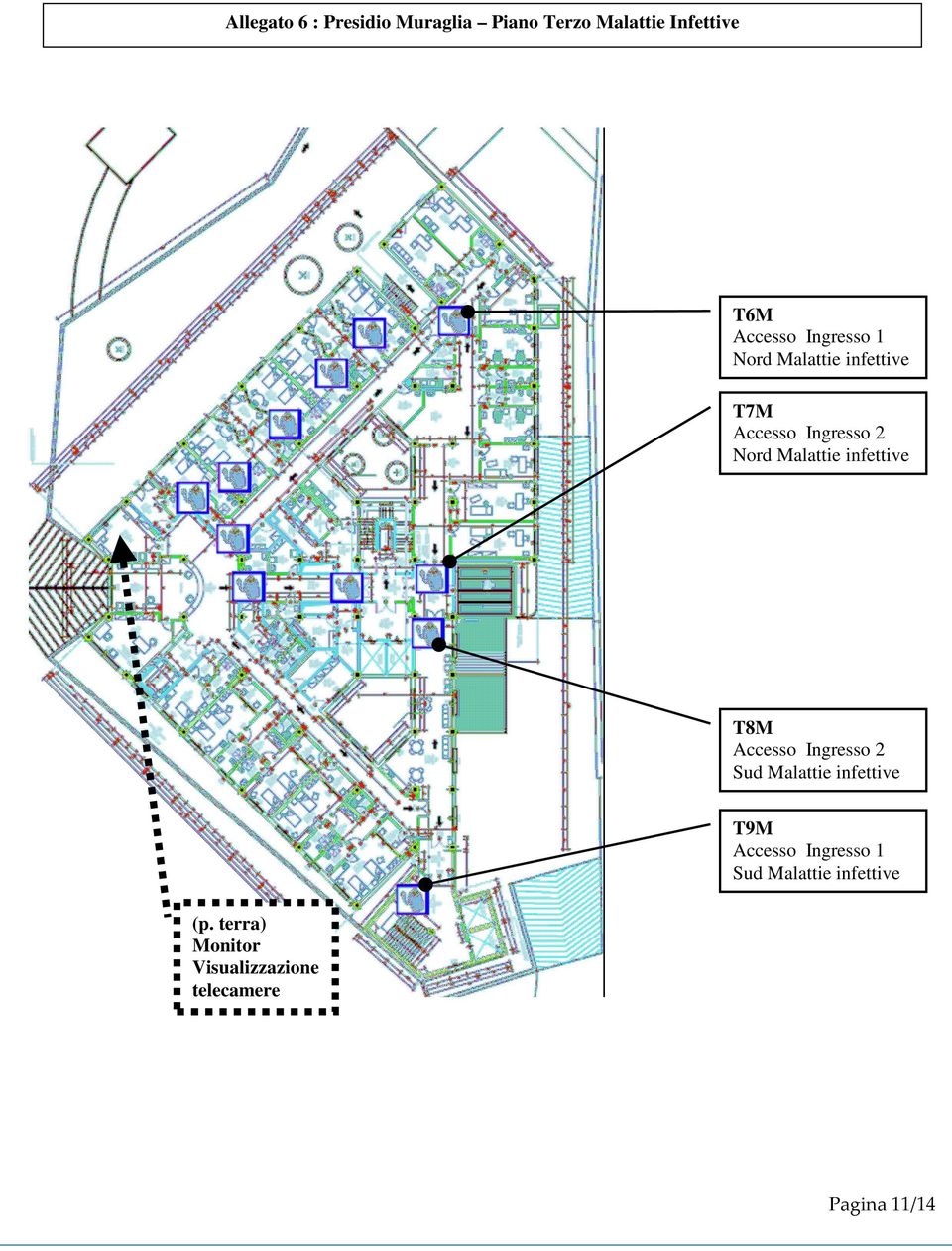 Accesso Ingresso 2 Nord Malattie infettive T8M Accesso Ingresso 2 Sud Malattie infettive (p.