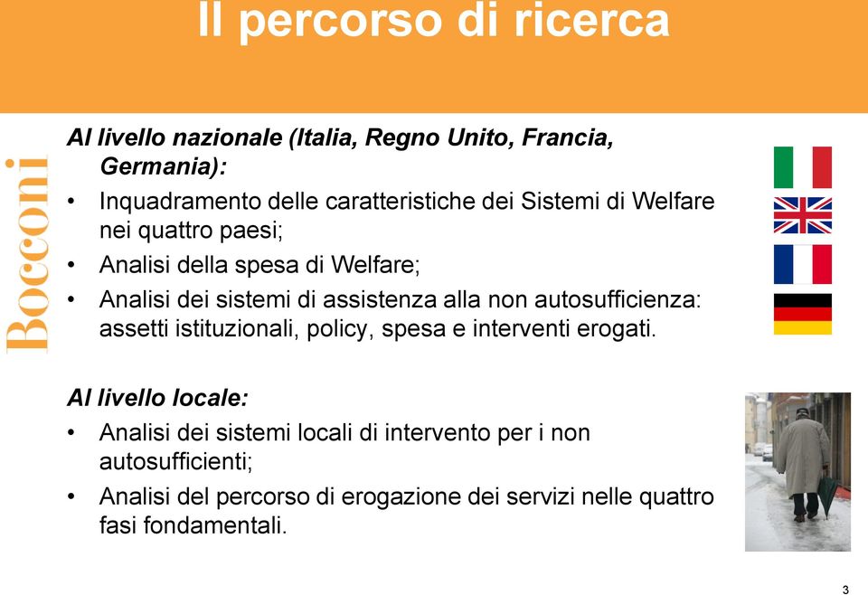 assistenza alla non autosufficienza: assetti istituzionali, policy, spesa e interventi erogati.