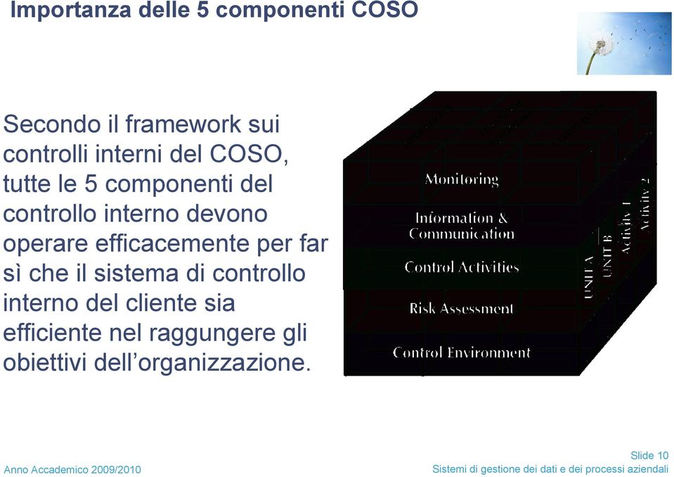 operare efficacemente per far sì che il sistema di controllo interno del